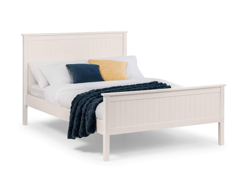 Julian Bowen Wood Bed Maine Wooden Bed - Surf White Bed Kings