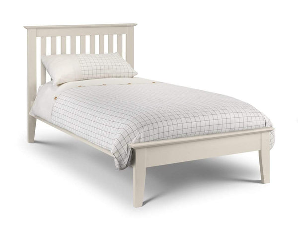 Julian Bowen Wood Bed Salerno Shaker Bed Ivory - Wood - Ivory Bed Kings
