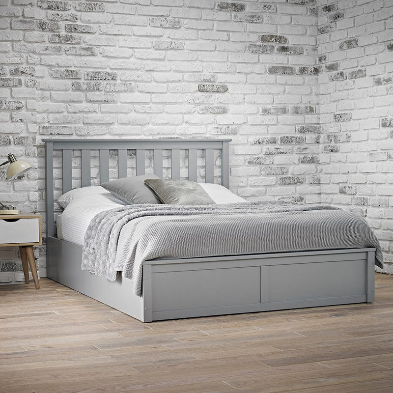 LPD Wood Bed Oxford Grey Bed Frame Bed Kings