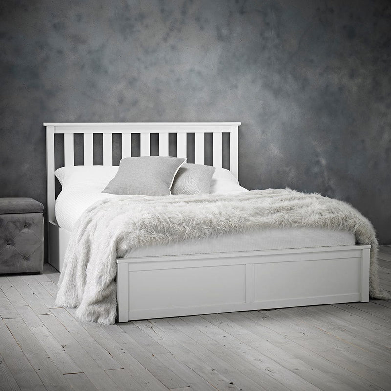 LPD Wood Bed Oxford White Bed Frame Bed Kings