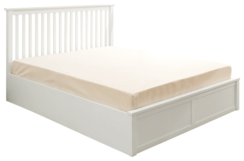 GFW Wood Storage Bed Como Wooden Ottoman Bed White Bed Kings