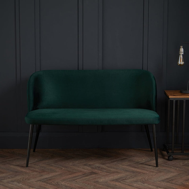 LPD Dining Chair Zara Dining Bench Green - From LPD Bed Kings