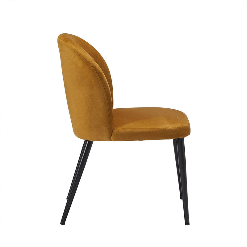 LPD Dining Chair Zara Dining Chair Mustard (Pack of 2) - From LPD Bed Kings